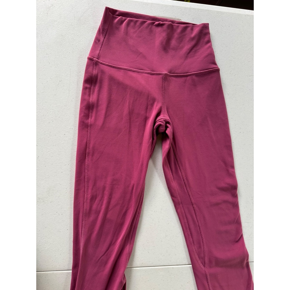 Lululemon Align High-Rise Crop 21 Pink Magenta Nulu Yoga Leggings Size 4